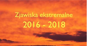 Skrajne zjawiska pogodowe w latach 2016-2018